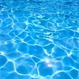 Blue pool water